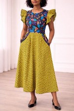 African print midi - “african, dress