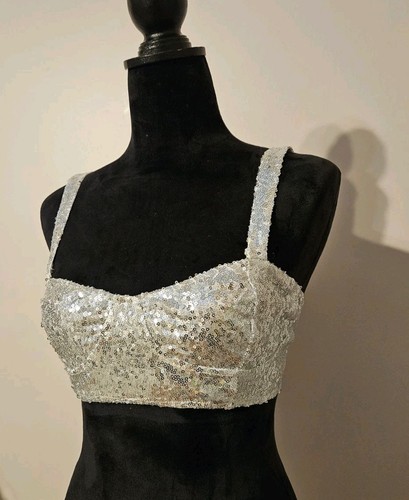 Iffiel sequin bralette bra - sequin,
