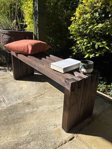 Handmade shou sugi ban bench - shou,