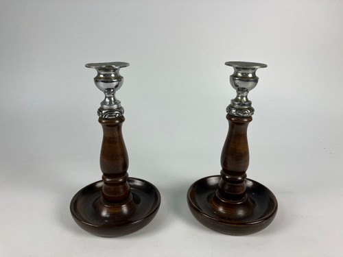 Pair vintage wooden - of,