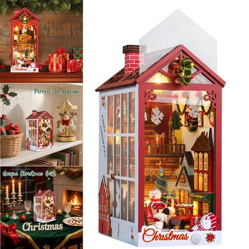 Christmas diy book nook kit - christmas,