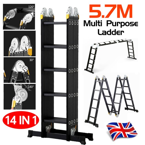 Folding ladder - 5.7m,