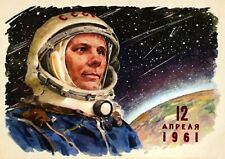 Soviet Yuri Gagarin 1st Man In Space Poster Print A3/A4