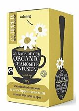 Calming Chamomile Infusion Tea Clipper Organic Enveloped Bags Caffeine Free