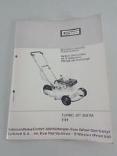 Operating Instructions + Parts