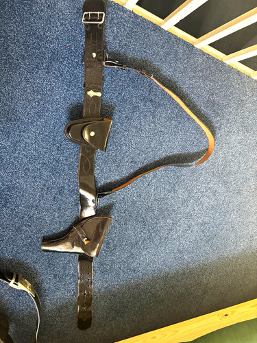 Sam browne style belt and - style,