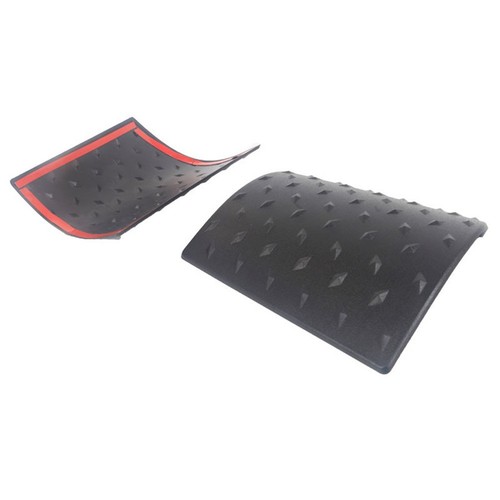Black plastic pillar corner - black,
