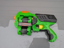 Nerf gun with double barrel - black and green