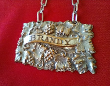 Vintage DECANTER LABEL BRANDY