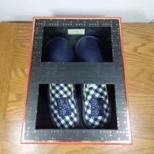 Ted Baker Mens Leather Mule Slipper Navy Blue Slipon Size UK 7 New In Box 