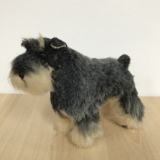 Artist Hand Made Schnauzer Dog Soft Toy OOAK by Rosemary Wallis Soft Bodied 20cm