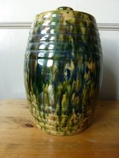 Heavy Morrison & Crawford Antique Kitchen Storage Jar 23cm Tall Scottish Pottery