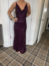 LIPSY SIZE 18 DRESS PAIGE BERRY MESH SEQUIN MAXI SLINKY BODYCON NEW WITH TAGS