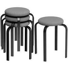 HOMCOM Stackable Stools Modern