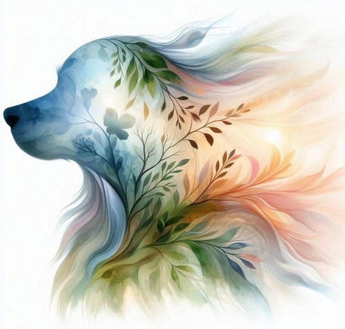 Flowered labrador cross - flowered,