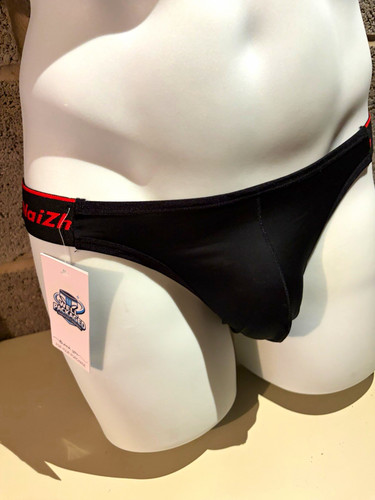 Men black red jockstrap - men’s, black/red