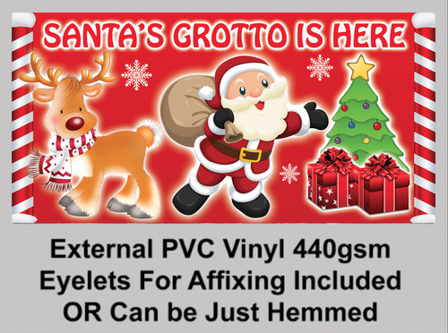 Santas grotto advert - advert, sign