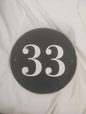 Rustic Slate House Gate Sign Plaque Door Number Personalised Name Plate