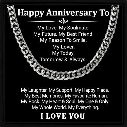Happy anniversary cuban chain - happy,