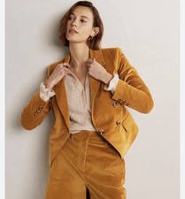 BNWT Boden Women’s Double Breasted Cord Blazer- Brown- Size 12- RRP £130
