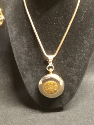 Vintage gold tone floral - vintage,