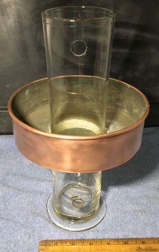1890 brass glass hopes - brass/glass,