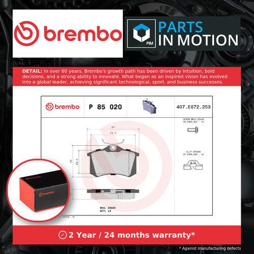Brake pads set fits citroen - brake,