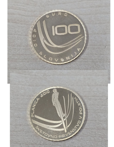 100 euro gold - euro, slovenia