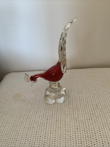 Murano 1950 glass cockerel - glass,