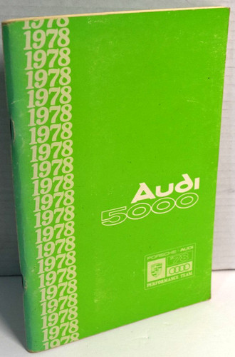 Audi 5000 instruction manual - 5000,