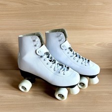 ✔️Roces RC1 Classic Roller Skates Artistic, Quad 4 Wheels, White Size UK 7