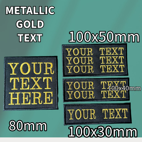 Metallic gold text custom - gold,