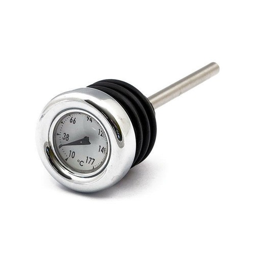 Dipstick with thermometer - with,