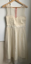 Stunning holly willoughby Cream beautiful Dress Size 10 With Fault