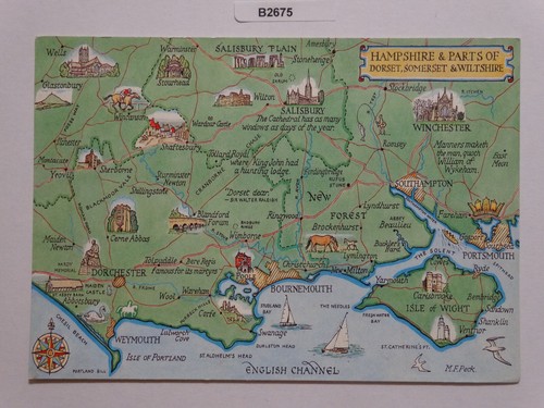 Hampshire postcard - hampshire,