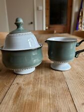 DENBY CASTILLE GREEN sugar bowl 