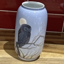 Royal Copenhagen Vase Owl In