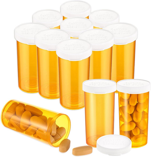 Plastic empty pill bottles 13 - plastic, bottles,