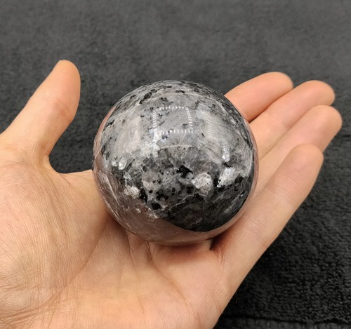 Larvikite sphere black - black, &