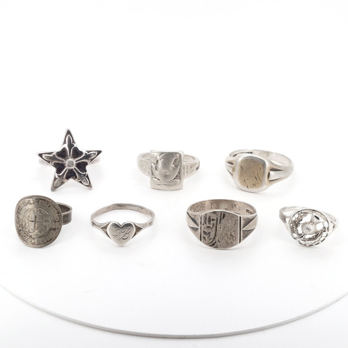 Vintage sterling silver rings - vintage,