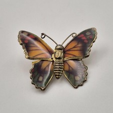 Vintage butterfly brooch pin - brooch,