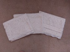 Cream lace curtains x 3 - in Victorian style