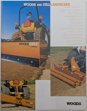 Original Woods & Gill Landscape Equipment Brochure, c 1990's, Graders, Rakes Etc