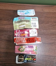 Vintage wool labels shop