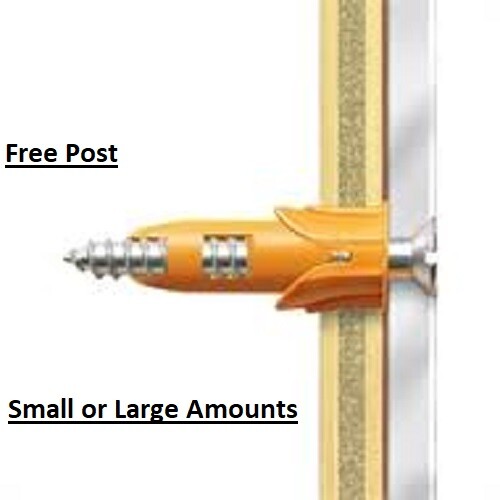 Plasplug hollow door fixing - door,