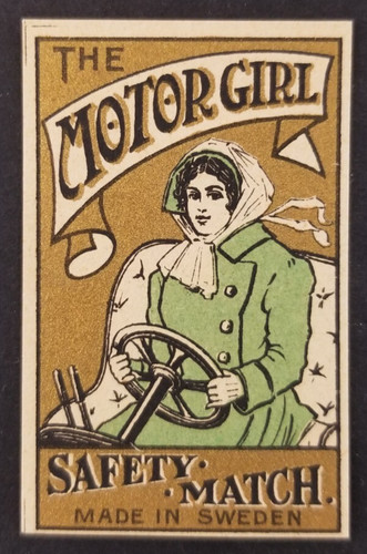 Vintage motor girl - vintage,