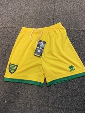 NORWICH CITY KIDS ERREA SHORTS AGE 11-12 ..…..  BNWT , Ideal For Summer Holidays