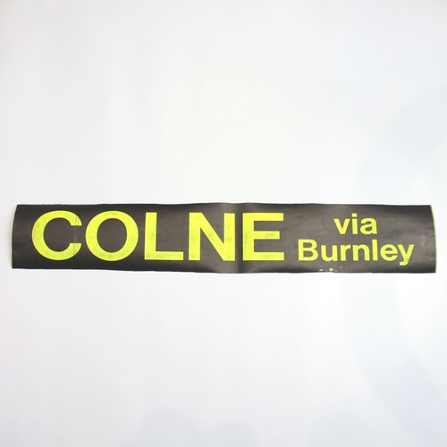 Colne via burnley bus blind - colne,