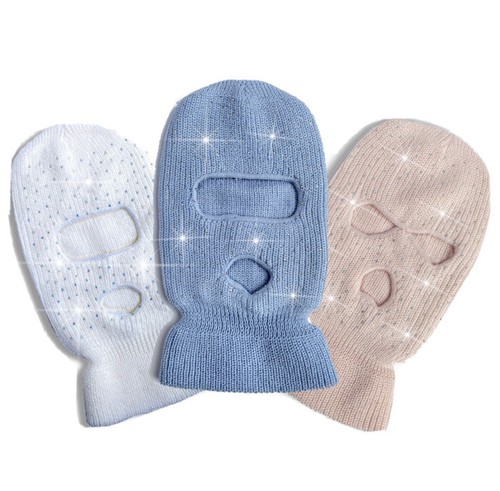 Rhinestone ski mask balaclava - ski,