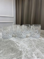 6 cut crystal whisky glasses